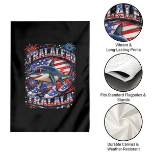 Tralalero Tralala Shark Italian Brainrot 4th Of July Meme Garden Flag TS14 Print Your Wear
