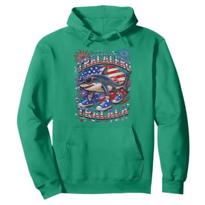 Tralalero Tralala Shark Italian Brainrot 4th Of July Meme Hoodie TS14 Irish Green Print Your Wear