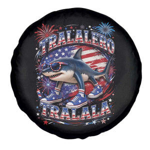 Tralalero Tralala Shark Italian Brainrot 4th Of July Meme Spare Tire Cover TS14 Print Your Wear