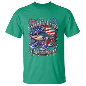 Tralalero Tralala Shark Italian Brainrot 4th Of July Meme T Shirt TS14 Irish Green Print Your Wear