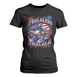 Tralalero Tralala Shark Italian Brainrot 4th Of July Meme T Shirt For Women TS14 Black Print Your Wear