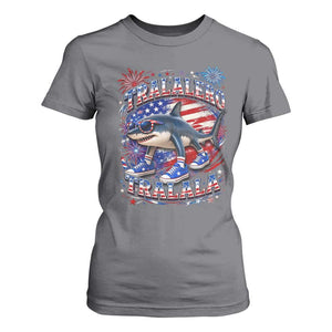 Tralalero Tralala Shark Italian Brainrot 4th Of July Meme T Shirt For Women TS14 Charcoal Print Your Wear