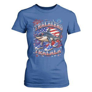 Tralalero Tralala Shark Italian Brainrot 4th Of July Meme T Shirt For Women TS14 Royal Blue Print Your Wear
