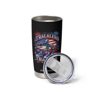 Tralalero Tralala Shark Italian Brainrot 4th Of July Meme Tumbler Cup TS14 Print Your Wear
