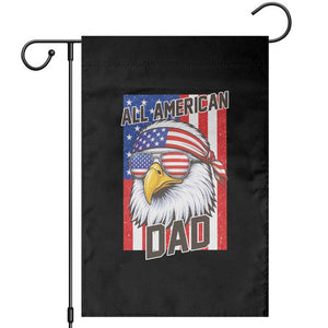 All American Dad 4th of July Garden Flag Daddy Eagle USA TS14 Black Print Your Wear