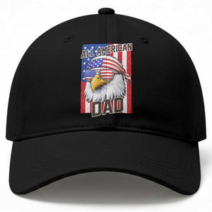 All American Dad 4th of July Baseball Cap Daddy Eagle USA