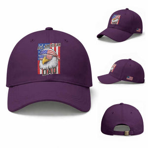 All American Dad 4th of July Baseball Cap Daddy Eagle USA