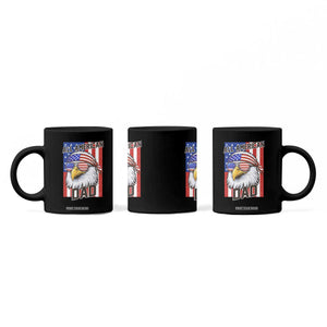 All American Dad 4th of July Coffee Mug Daddy Eagle USA