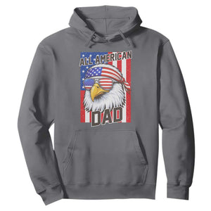 All American Dad 4th of July Hoodie Daddy Eagle USA TS14 Charcoal Print Your Wear