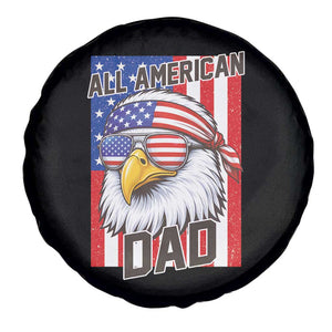 All American Dad 4th of July Spare Tire Cover Daddy Eagle USA TS14 Print Your Wear