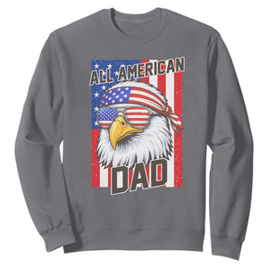 All American Dad 4th of July Sweatshirt Daddy Eagle USA