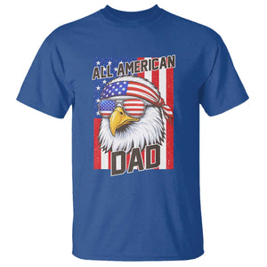 All American Dad 4th of July T Shirt Daddy Eagle USA TS14 Royal Blue Print Your Wear