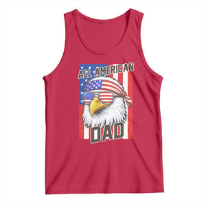 All American Dad 4th of July Tank Top Daddy Eagle USA