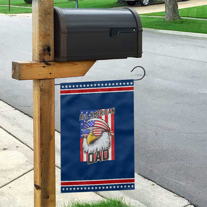 All American Dad 4th of July Patriotic Garden Flag Daddy Eagle USA