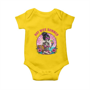 Hot Wife Summer Baby Onesie Funny Newlywed Skeleton TS14 Daisy Print Your Wear