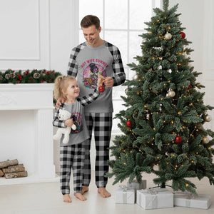 Hot Wife Summer Plaid Pajama Set Funny Newlywed Skeleton TS14 White Plaid Print Your Wear