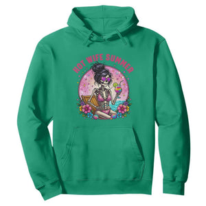 Hot Wife Summer Hoodie Funny Newlywed Skeleton TS14 Irish Green Print Your Wear