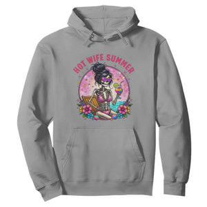 Hot Wife Summer Hoodie Funny Newlywed Skeleton TS14 Sport Gray Print Your Wear