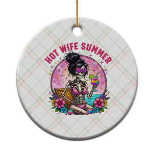 Hot Wife Summer Ceramic Ornament Funny Newlywed Skeleton TS14 1pc Christmas Plaid Print Your Wear