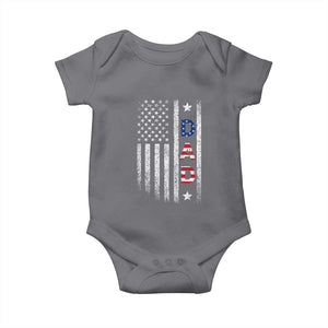 USA Patriotic Dad Baby Onesie Father's Day American Flag 4th of July
