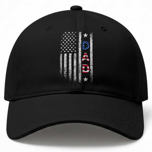 USA Patriotic Dad Baseball Cap Father's Day American Flag 4th of July TS14 Print Your Wear