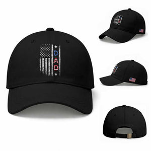 USA Patriotic Dad Baseball Cap Father's Day American Flag 4th of July TS14 Baseball Cap Universal Fit Black Print Your Wear