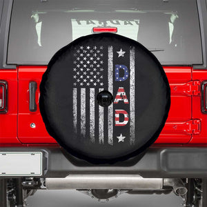 USA Patriotic Dad Spare Tire Cover Father's Day American Flag 4th of July TS14 Black Print Your Wear