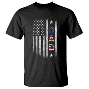 USA Patriotic Dad T Shirt Father's Day American Flag 4th of July TS14 Black Print Your Wear