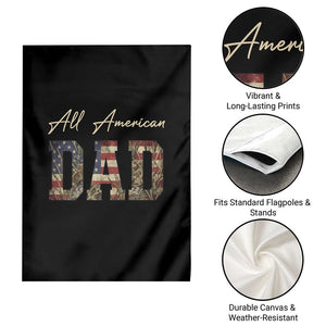 Retro All American Dad Garden Flag 4th of July Father's Day TS14 Print Your Wear