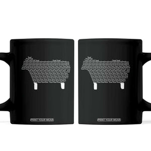 Found Minimalist Sheep Coffee Mug Christian Psalm 23 Lamb