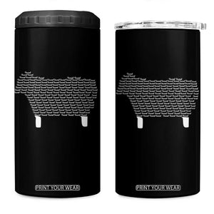 Found Minimalist Sheep 4 in 1 Can Cooler Tumbler Christian Psalm 23 Lamb