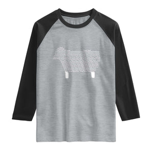 Found Minimalist Sheep Raglan Shirt Christian Psalm 23 Lamb