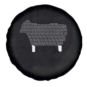 Found Minimalist Sheep Spare Tire Cover Christian Psalm 23 Lamb