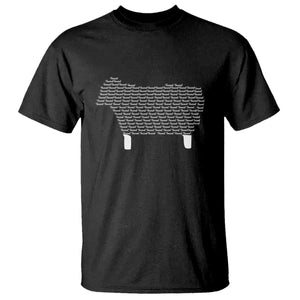 Found Minimalist Sheep T Shirt Christian Psalm 23 Lamb