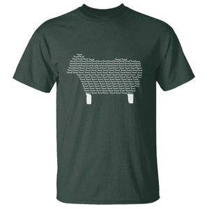 Found Minimalist Sheep T Shirt Christian Psalm 23 Lamb