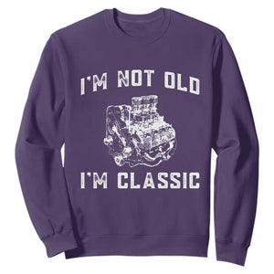 I'm Not Old I'm Classic Sweatshirt Flathead V8 Engine Silhouette