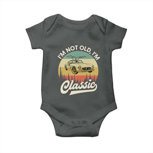 I'm Not Old I'm Classic Baby Onesie Retro Sports Car Euro Classic