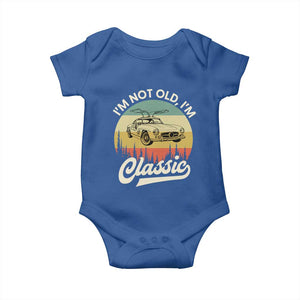 I'm Not Old I'm Classic Baby Onesie Retro Sports Car Euro Classic