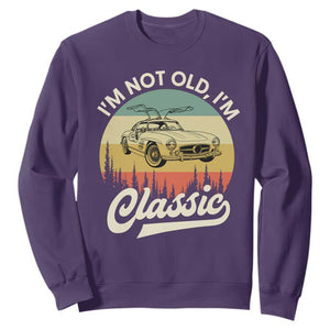 I'm Not Old I'm Classic Sweatshirt Retro Sports Car Euro Classic