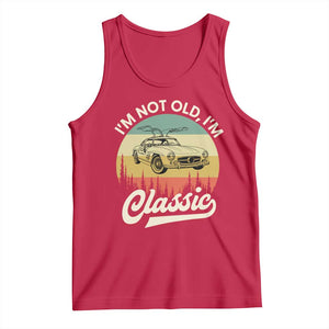 I'm Not Old I'm Classic Tank Top Retro Sports Car Euro Classic