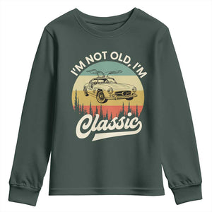 I'm Not Old I'm Classic Youth Sweatshirt Retro Sports Car Euro Classic