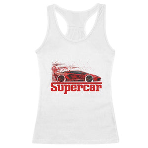 Supercar Exotic Italian Sports Car Graphic Racerback Tank Top