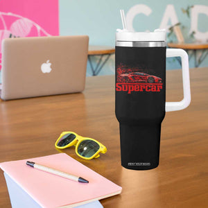 Supercar Exotic Italian Sports Car Graphic Tumbler With Handle