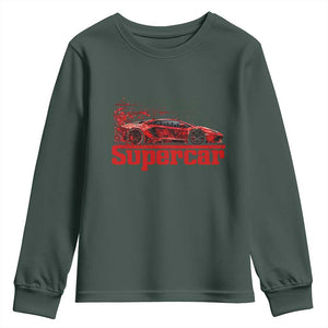 Supercar Exotic Italian Sports Car Graphic Youth Sweatshirt