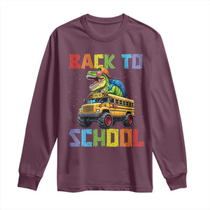 Bruh We Back Long Sleeve Shirt Funny Dinosaur Back To School Dinosaur
