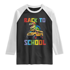 Bruh We Back Raglan Shirt Funny Dinosaur Back To School Dinosaur