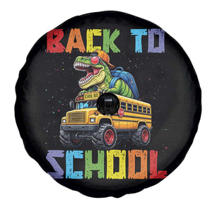 Bruh We Back Spare Tire Cover Funny Dinosaur Back To School Dinosaur
