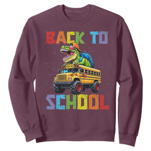 Bruh We Back Sweatshirt Funny Dinosaur Back To School Dinosaur