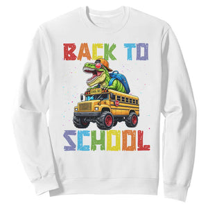 Bruh We Back Sweatshirt Funny Dinosaur Back To School Dinosaur