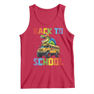 Bruh We Back Tank Top Funny Dinosaur Back To School Dinosaur